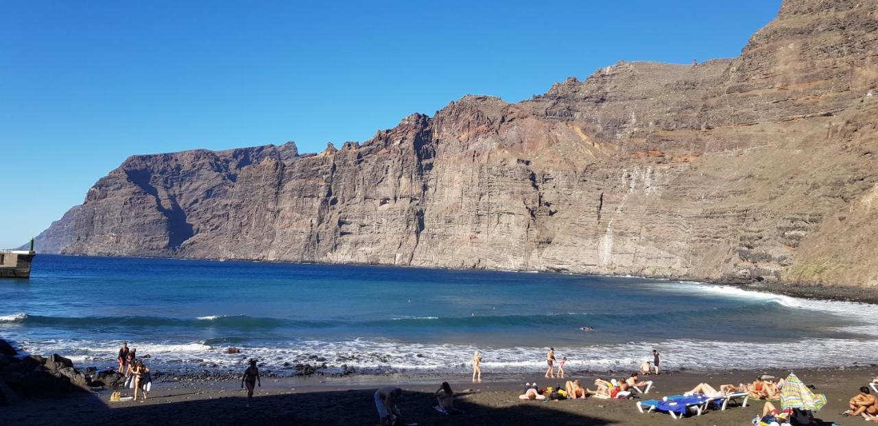 Ocean Pearl, Luxurioeses Haus, Meerblick, Grosse Sonnenterrasse, Teneriffa Sued, Los Gigantes, 600M Zum Strand, 200M Zum Ort, Ruhig Acantilado de los Gigantes Buitenkant foto