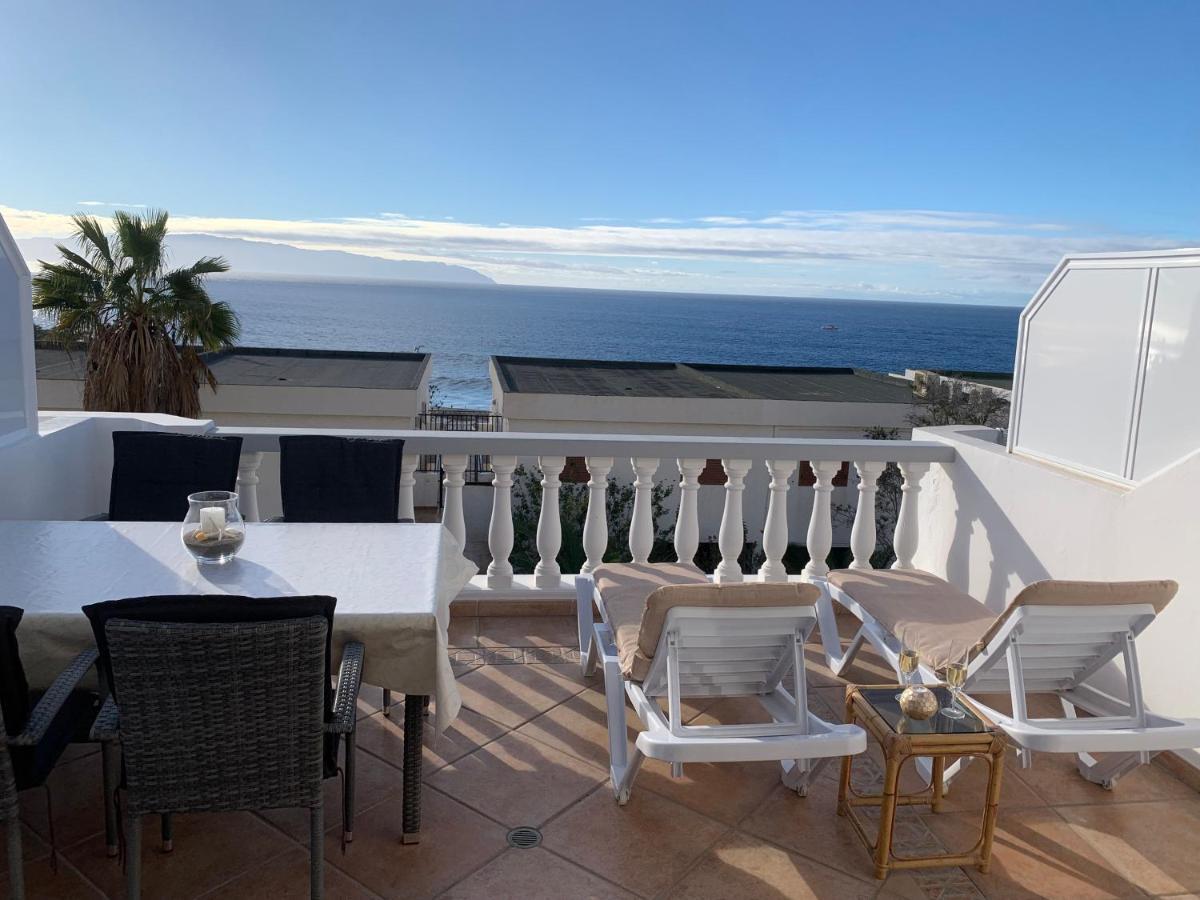 Ocean Pearl, Luxurioeses Haus, Meerblick, Grosse Sonnenterrasse, Teneriffa Sued, Los Gigantes, 600M Zum Strand, 200M Zum Ort, Ruhig Acantilado de los Gigantes Buitenkant foto